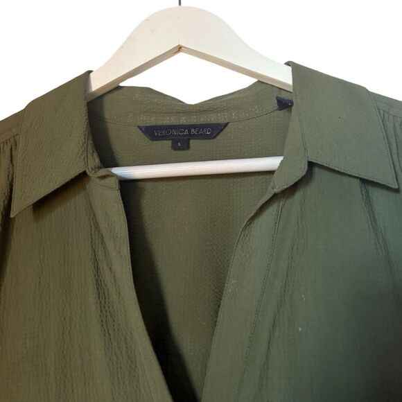 Veronica Beard NWOT Trisha Dress in Stone Army - Picture 10 of 11